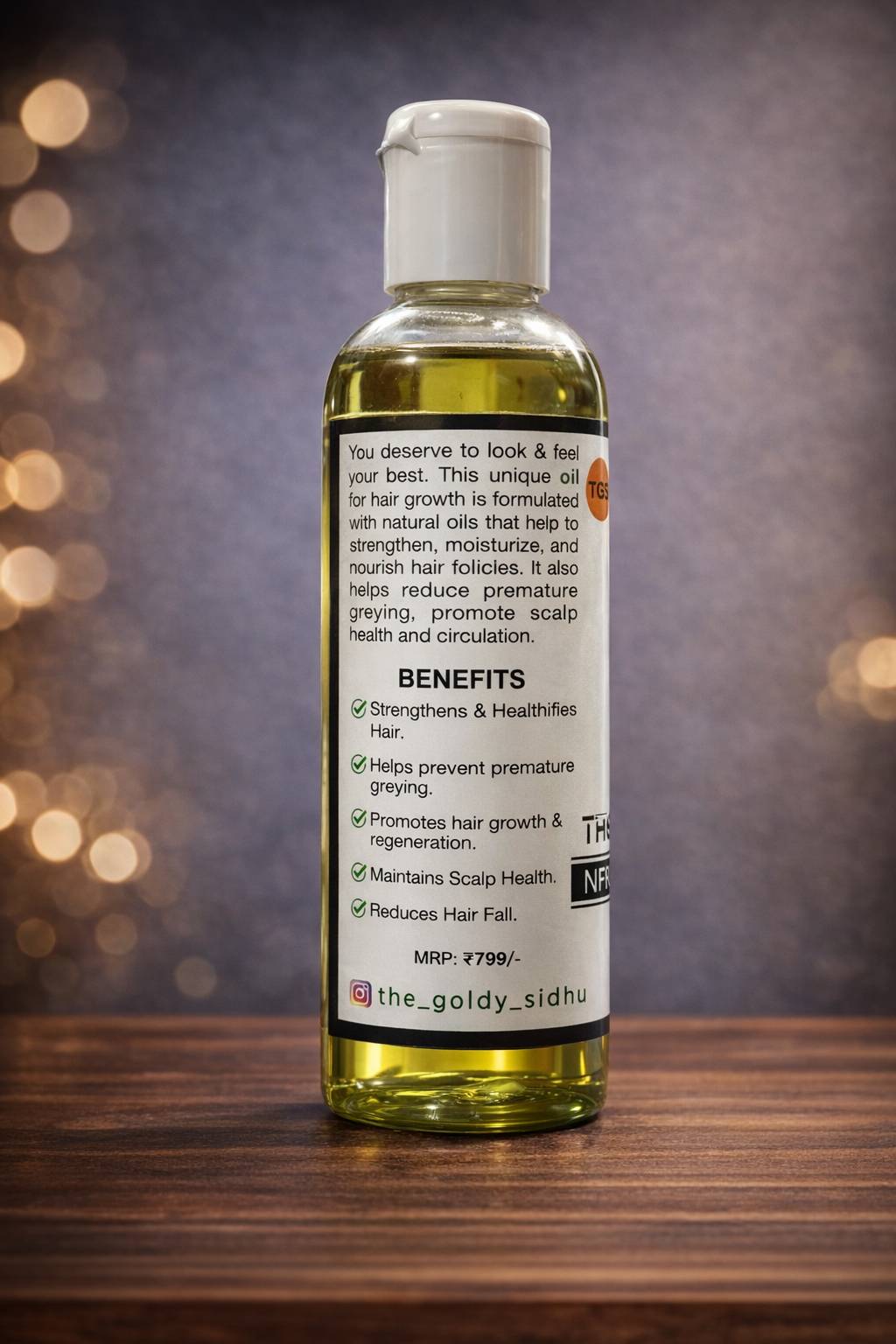 Natural Growth | Herbal Oil | Hair Oil for Men and Women - 100 Ml