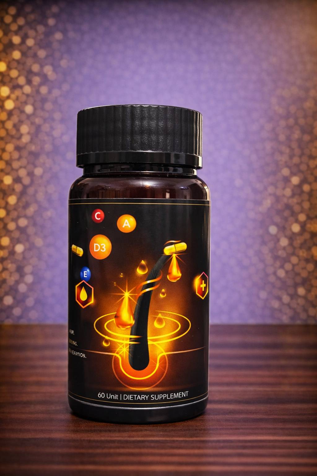 THE GOLDY SIDHU Ayurvedic Hair Growth Capsules | Biotin, Amla, Bhringraj, Zinc & Vitamin E | 60 Capsules