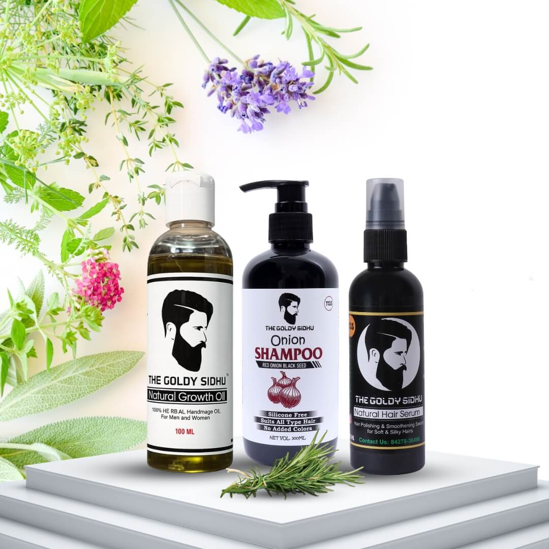 Hair Oil Hair Shampoo Hair Serum Combo