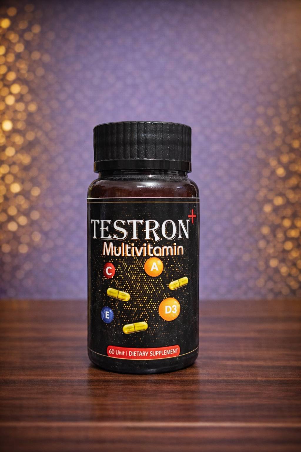 Testron Multivitamin | Shilajit, Ashwagandha, Zinc, Vitamin D3, A, C, E | For Immunity & Strength | 60 Capsules