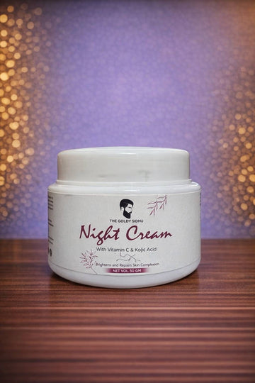 THE GOLDY SIDHU Night Cream With Vitamin C & Kojic Acid – 50gm