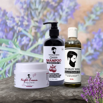 Night Cream Hair Shampoo Hair Oil Combo