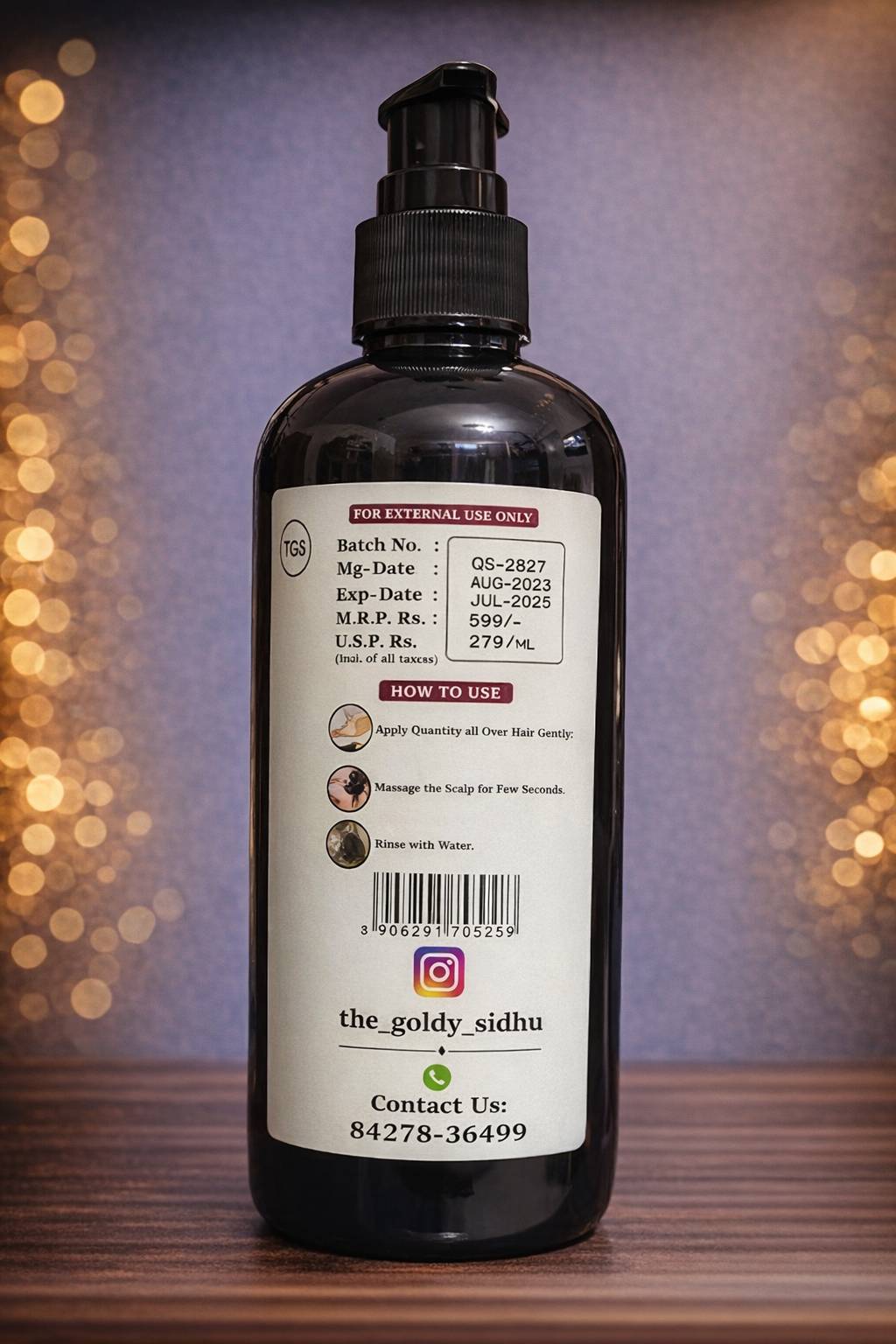 Onion Shampoo for Man & Women - 300 Ml