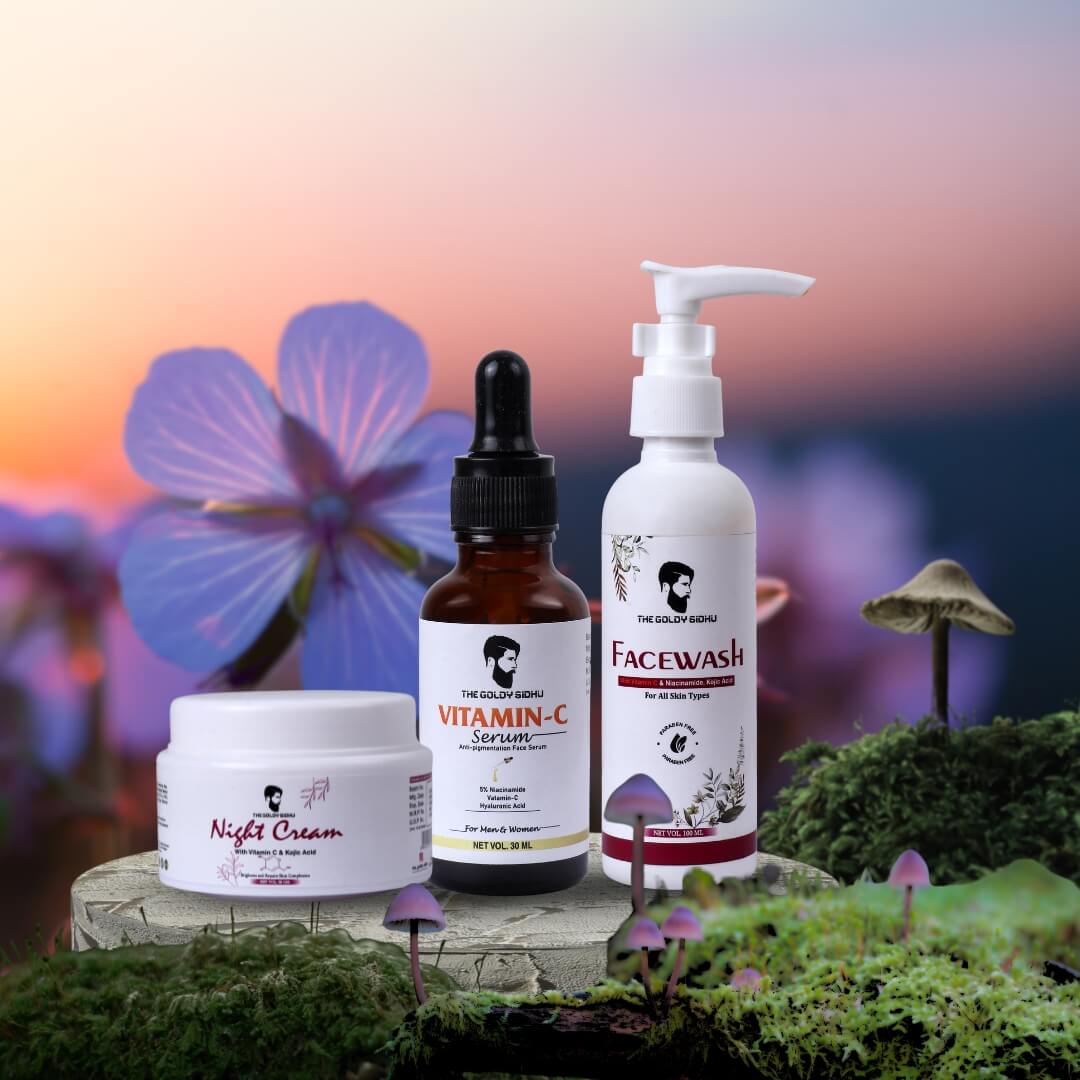 Vitamin-C Face Serum Vitamin-C Night Cream Vitamin-C Facewash Combo